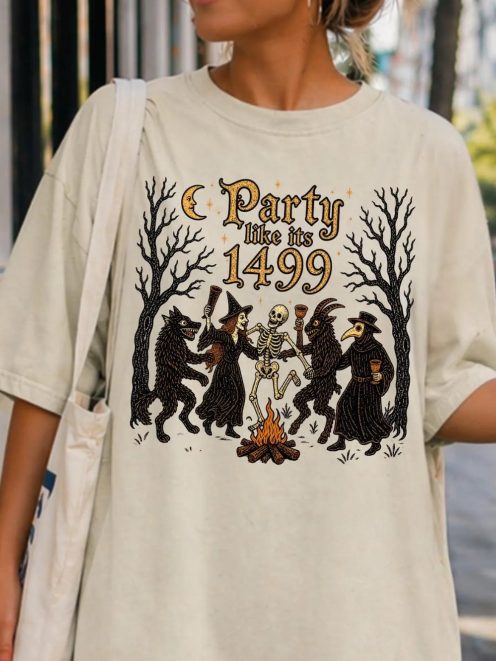 Party Like It's 1499 Kids' Graphic Tee - Off White